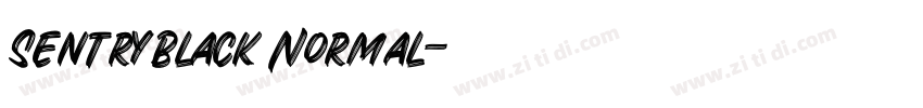 SentryBlack Normal字体转换